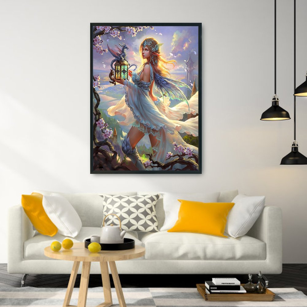 14ct Stamped Cross Stitch - Girl(46*36cm)
