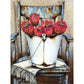 5D Diy Diamond Painting Kit Full Round Beads Chair Flowers