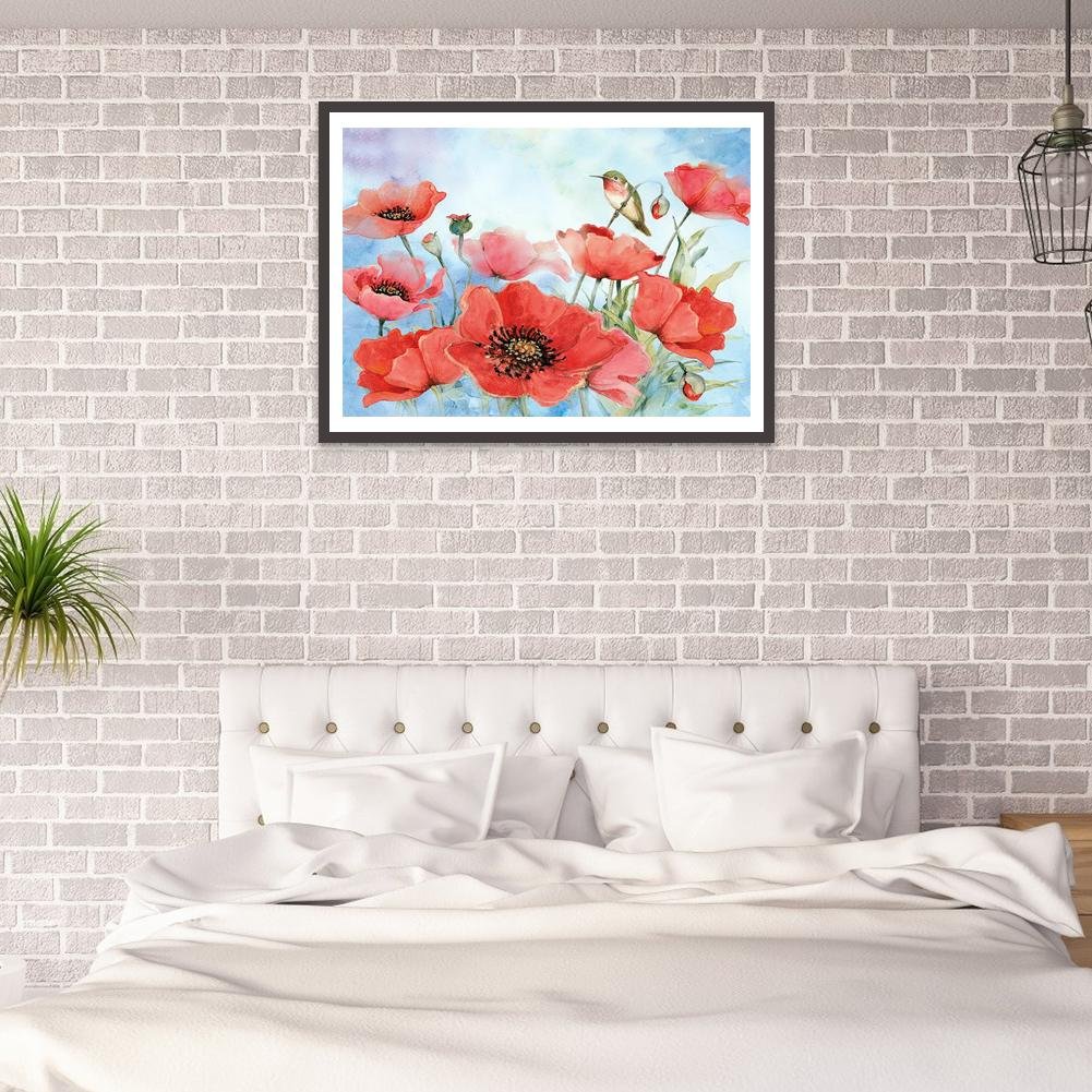 Diamond Painting - Full Round - Flower and Birds