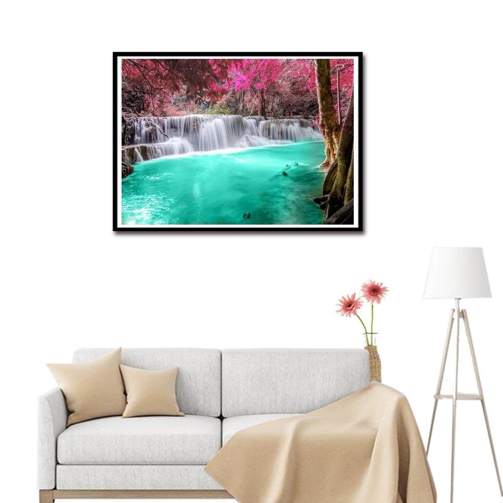 Diamond Painting - Full Round - Blue Waterfall