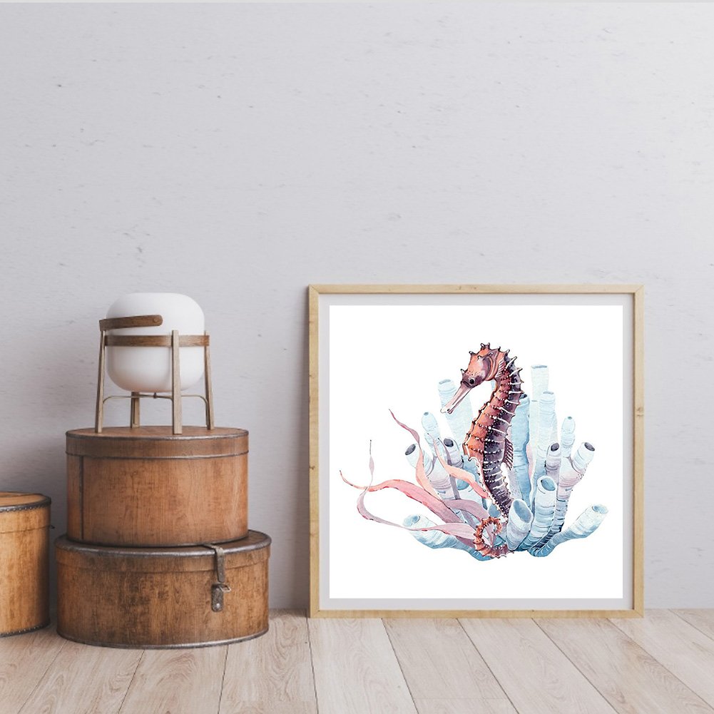 11ct Stamped Cross Stitch - Sea Horse( 50*50cm)