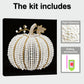 DIY Pearl Painting With Frame - Handmade Self-Adhesive Pearls - Pumpkin (25*25cm)
