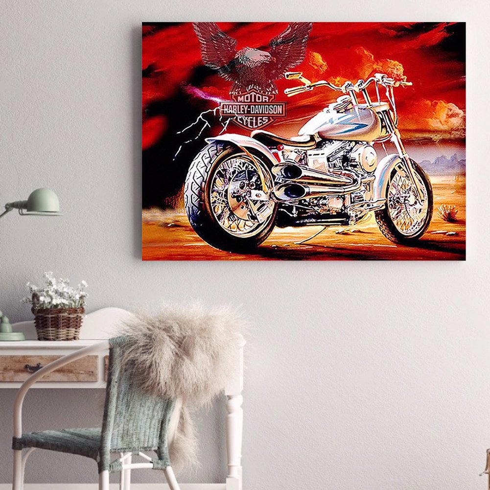 Diamond Painting - Full Round - Motorcycle B