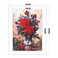 11ct Stamped Cross Stitch - Red Flower (40*50cm)