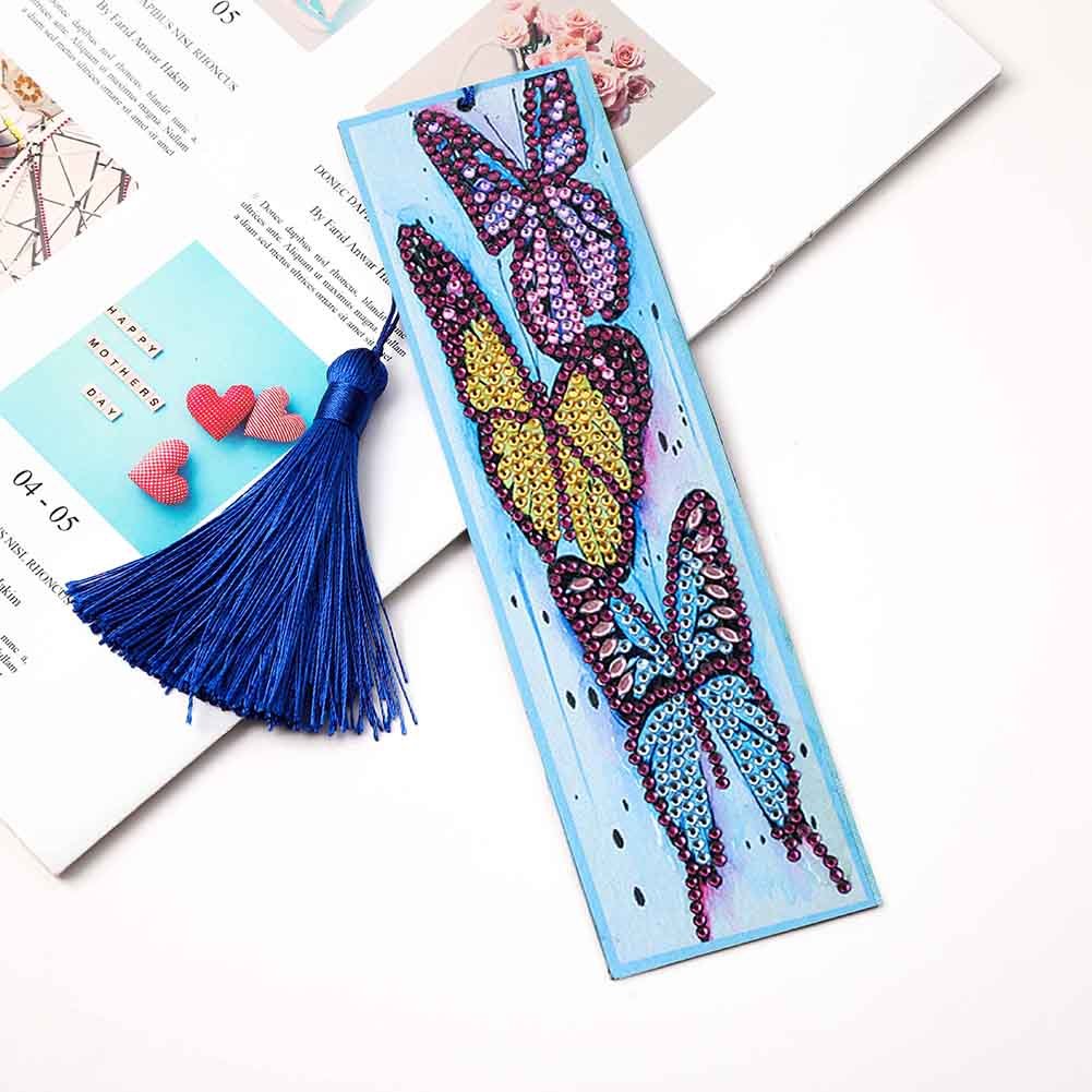 DIY Craft Special Shaped Diamond Painting Bookmark Tassel Mosaic Book Marks