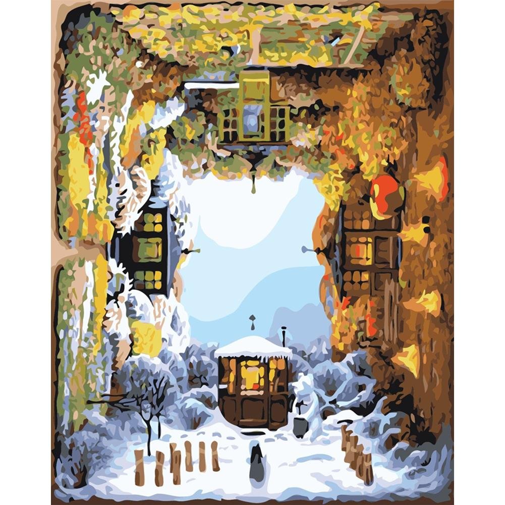 Paint By Number Oil Painting Seasons View (40*50cm)