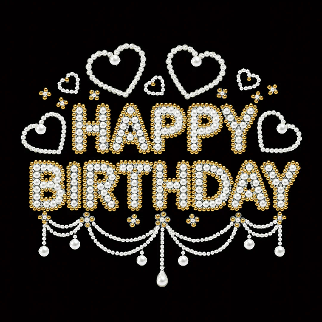 DIY Pearl Painting With Frame - Handmade Self-Adhesive Pearls - Birthday (25*25cm)