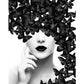 Paint By Number Black & White Oil Painting Butterfly Woman (40*50cm)