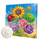 DIY Pearl Painting With Frame - Handmade Self-Adhesive Pearls - Sunflower (25*25cm) C