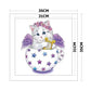 11CT Stamped Cross Stitch - Cat Cup(35*35cm) B