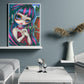5D DIY Diamond Painting Kit - Full Round - Big Eyes Doll A