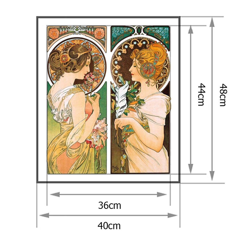 11CT Stamped Cross Stitch - Twin Sisters (40*48CM)