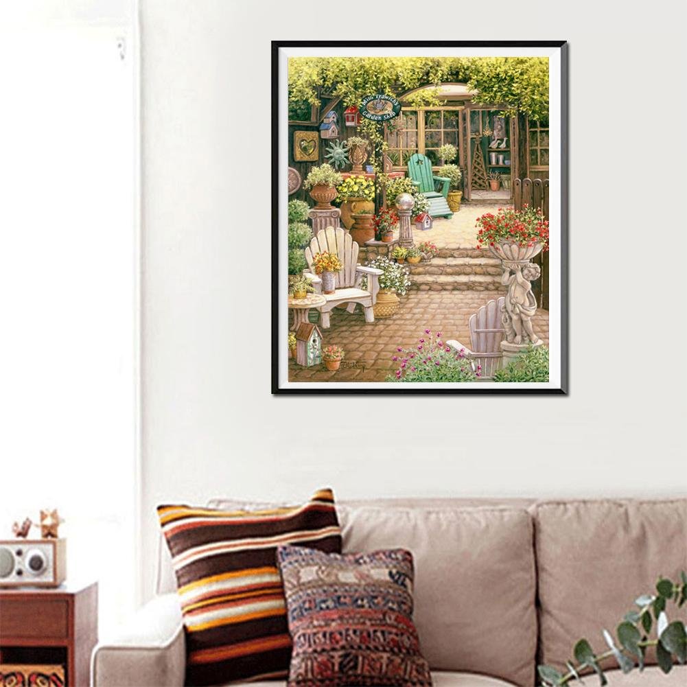 Diamond Painting - Full Round - Quiet Yard B