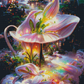 pink flower full drill dreamlike diamond painting