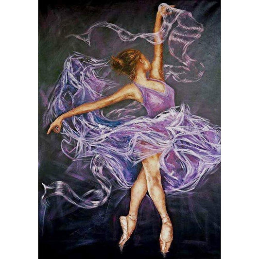 5D Diy Diamond Painting Kit Full Round Beads Ballet Girl
