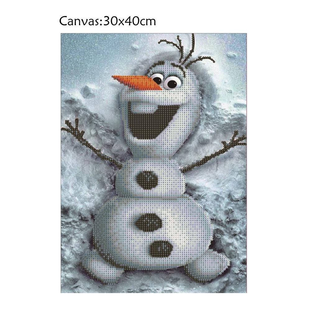 Diamond Painting - Partial Round - Cute Olaf