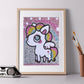 5D DIY Full Drill Special Shaped Diamond Painting Pink Horse