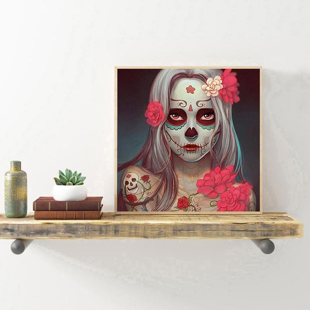 Diamond Painting - Full Round - Gothic Girl A