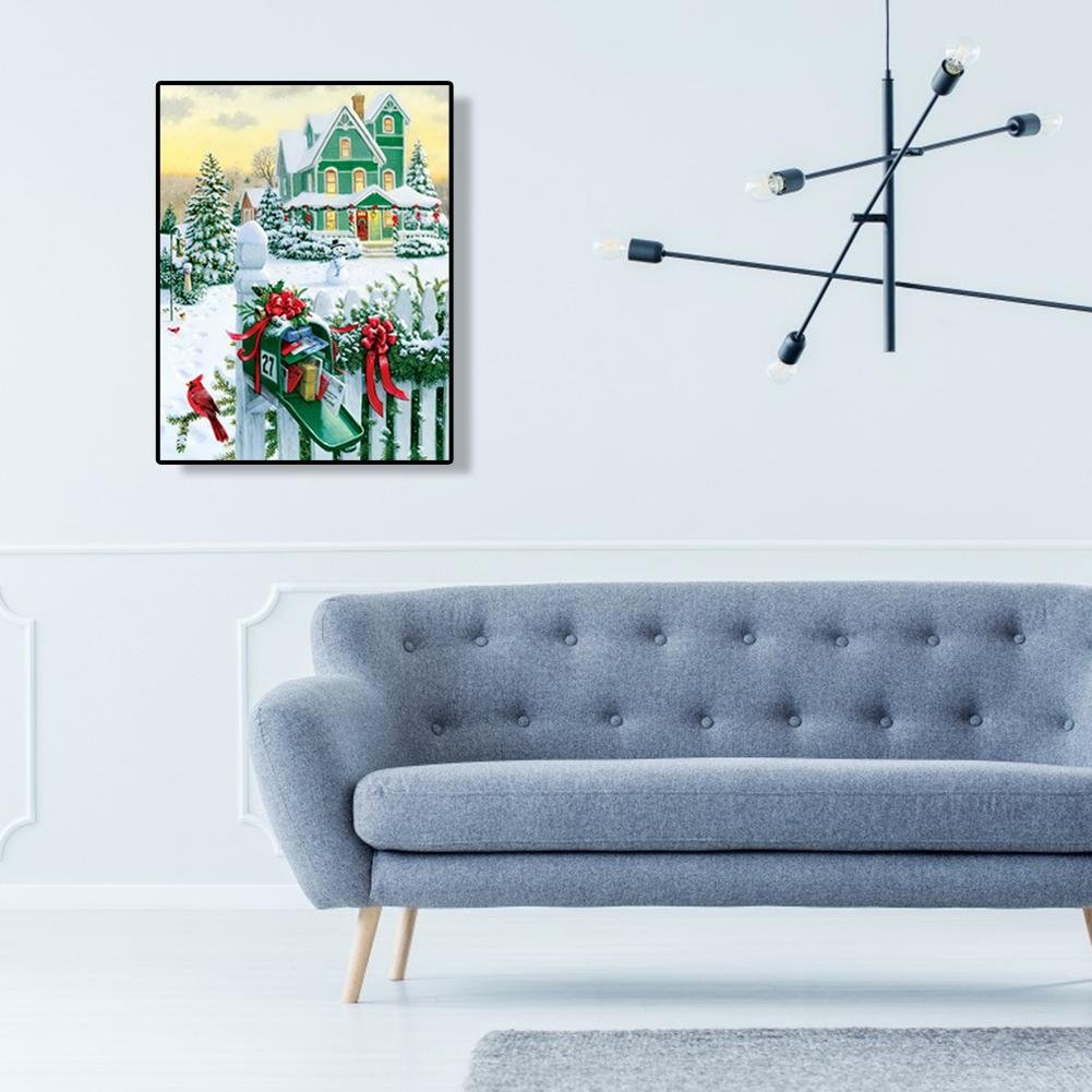 Diamond Painting - Full Round - Snow House B