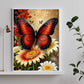 Diamond Painting - Full Round / Square - Red Butterfly