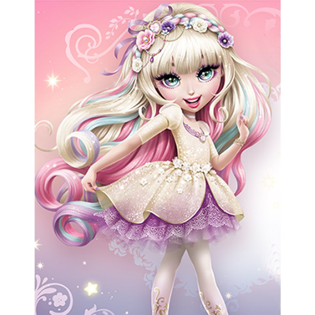 Big Eyes Doll 11CT Stamped Cross Stitch Embroidery Kits (36*46CM)