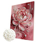 DIY Pearl Painting With Frame - Handmade Self-Adhesive Pearls - Pink Flowers (30*40cm) B