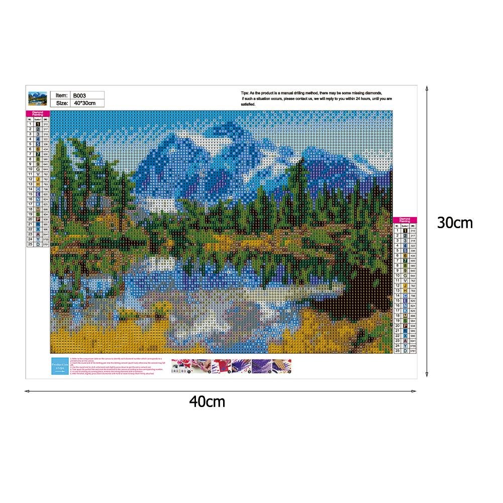 Diamond Painting - Full Round - Lake, Mountain B