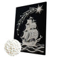 DIY Pearl Painting With Frame - Handmade Self-Adhesive Pearls - Boat (30*40cm)
