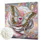 DIY Pearl Painting With Frame - Handmade Self-Adhesive Pearls - White Butterfly (25*25cm)
