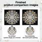 DIY Pearl Painting With Frame - Handmade Self-Adhesive Pearls - Mandala (25*25cm) F
