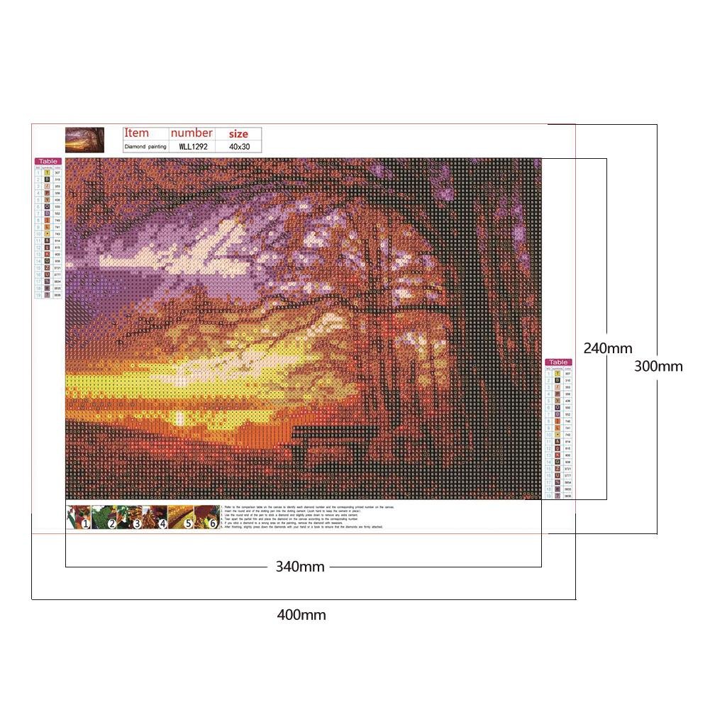 Diamond Painting - Full Round - Beautiful Sunset B