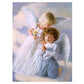 5D Diy Diamond Painting Kit Full Round Beads Cute Angels(35*45cm)