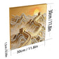 DIY Pearl Painting With Frame - Handmade Self-Adhesive Pearls - Great Wall (30*30cm)
