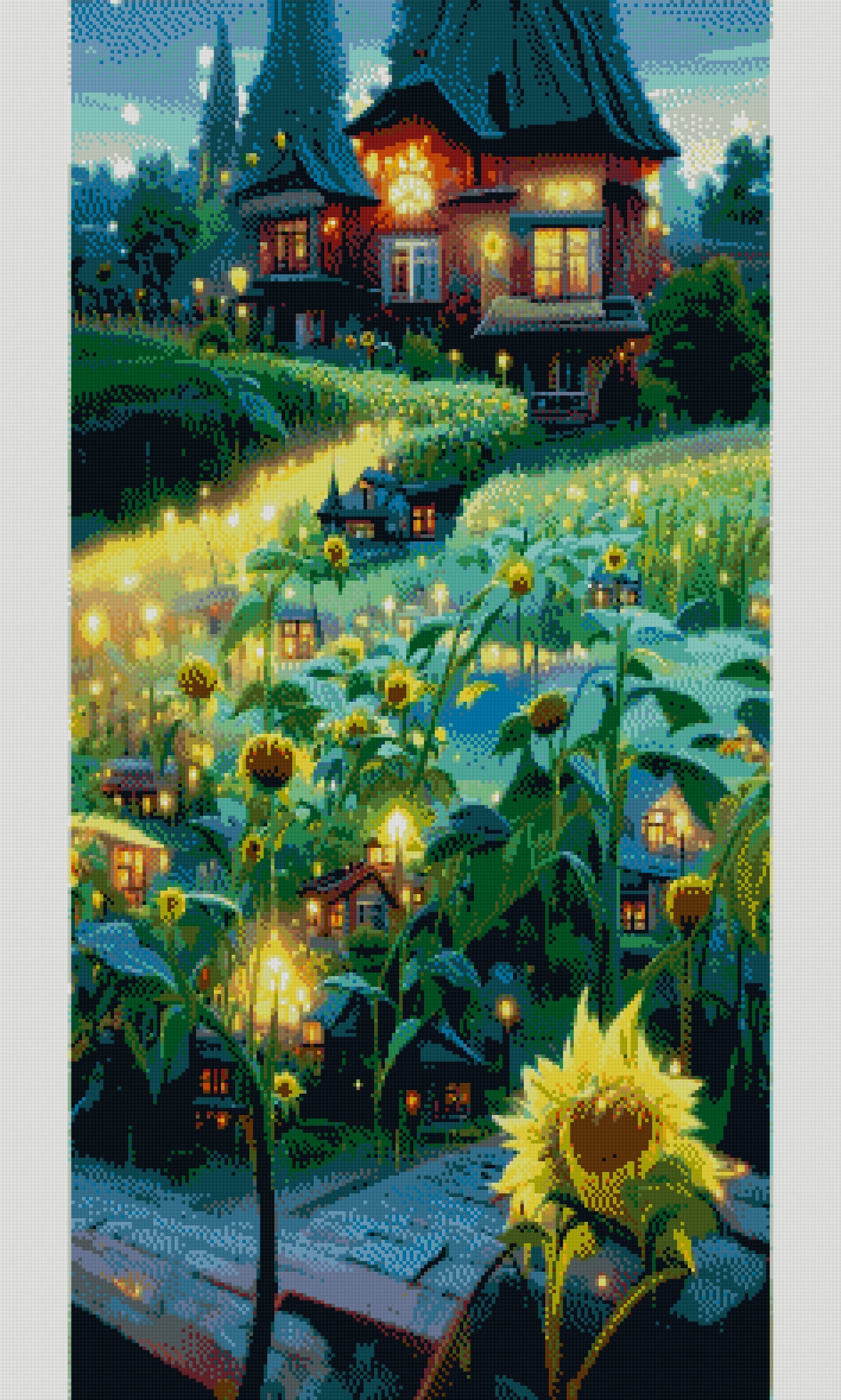Full Round/Square Diamond Painting Kits | Green Scenery 40x70cm 50x80cm A