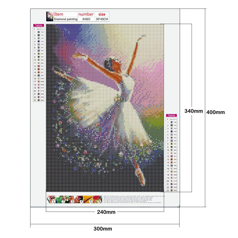 Diamond Painting - Full Round - Ballet Girl A