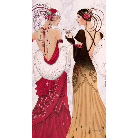 11CT Stamped Cross Stitch Elegant Lady Quilting Fabric (30*60CM)