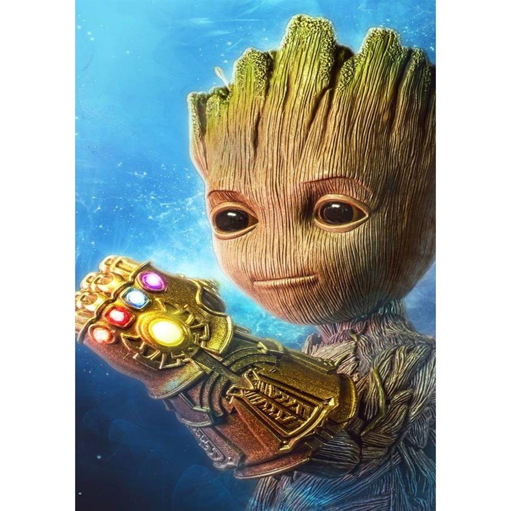 5D Diy Diamond Painting Kit Full Round Beads Groot