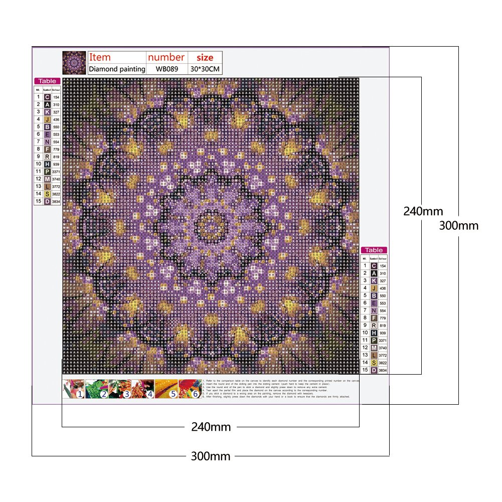 Diamond Painting - Full Round - Mandala 3