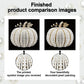 DIY Pearl Painting With Frame - Handmade Self-Adhesive Pearls - Pumpkin (25*25cm)