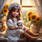 Diamond Painting - Full Round / Square - Girl and Dog