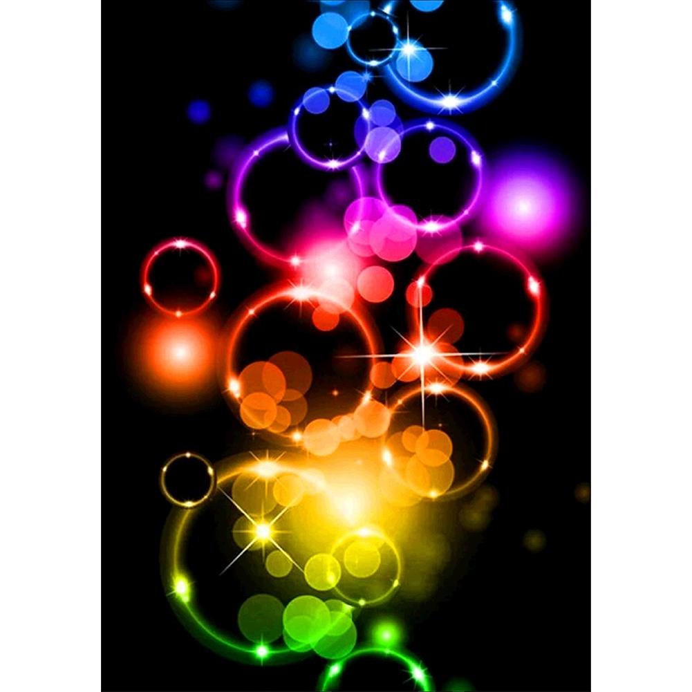 5D Diy Diamond Painting Kit Full Round Beads Bubble Circle