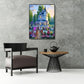 Flower Castle Hand Painted Canvas Oil Art Picture Craft Home Wall