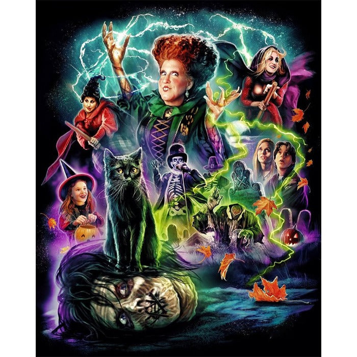 Halloween Hocus Pocus Holiday Paint By Number Oil Painting (50*40cm)