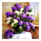 Diamond Painting - Partial Round - Purple Flower