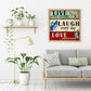 Diamond Painting - Full Round - Live Laugh Love (35*35cm)