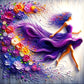 Diamond Painting - Full Round / Square - Girl In Purple
