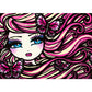 5D Diy Diamond Painting Kit Full Round Beads Girl with Big Eyes