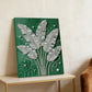 DIY Pearl Painting With Frame - Handmade Self-Adhesive Pearls - Green Plants (30*40cm)