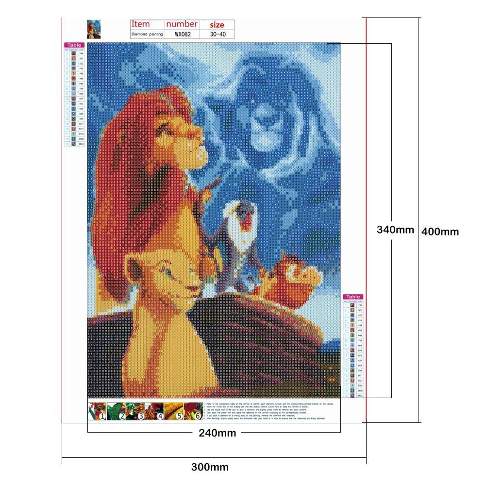Diamond Painting - Full Round - The Lion King