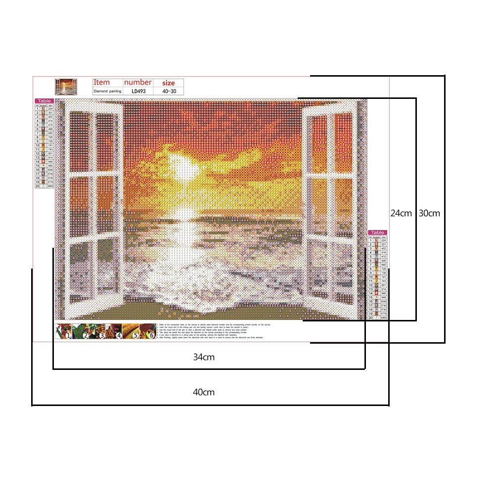 Diamond Painting - Full Round - Sea Sunset C
